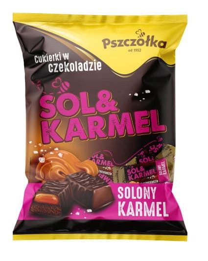 Cukierki czekoladowe Solony Karmel Pszczółka 1000 g 14661895864