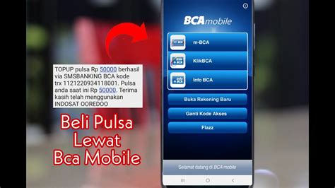 Cara Beli Pulsa Lewat M Banking Bca YouTube