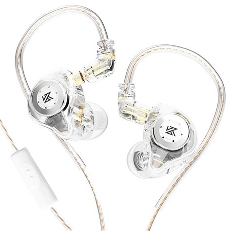 Kz Edx Pro Wired Earphone In Ear With Mic Crystal