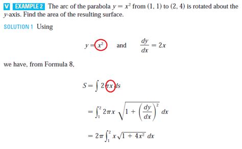 Area Of A Surface Of Revolution Integration Mathematics Stack Exchange