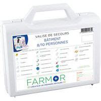 Valise de secours Bâtiment 10 personnes FARMOR Manutan fr