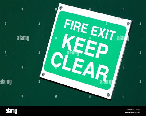 Fire exit door signage hi-res stock photography and images - Alamy