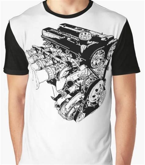 4age Racing Engine Motor Graphic T Shirt By Benhonda T Shirt Cool T