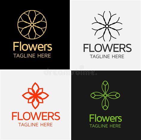 Royal Flower Logo Template Stock Vector Illustration Of Play 97286495