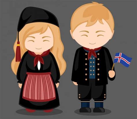 Couple of Icelanders in the traditional costume | I am Reykjavik