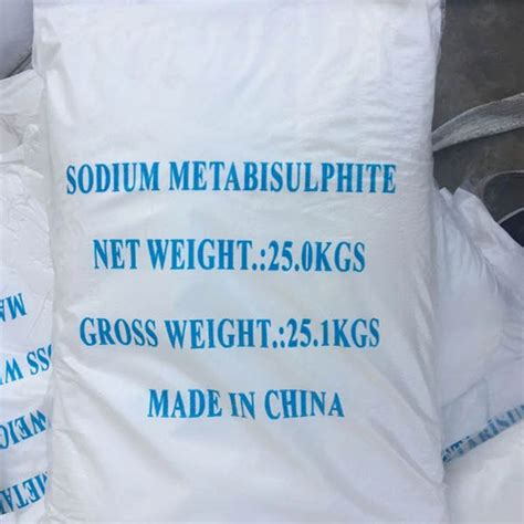 Sodium Metabisulphite Min Food Grade Sodium Metabisulfite Kg Bag