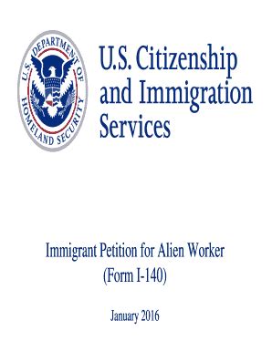 Fillable Online Immigrant Petition For Alien Worker Form I Fax