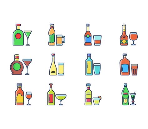 Premium Vector Alcohol Bottle Vector Icon