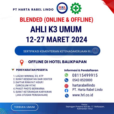 Ahli K Umum Online Ahli K Umum Kemnaker Bnsp Balikpapan Samarinda