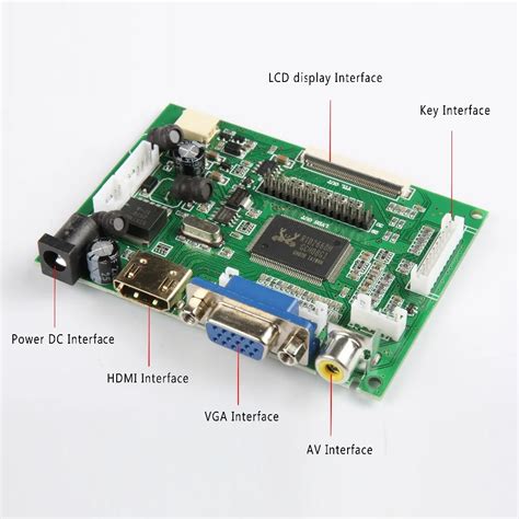 Skylarpu Lcd Ttl Lvds Controller Board Hdmi Vga 2av 50pin For At070tn90