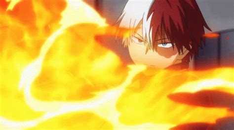 Todoroki Ice And Fire GIF Wallpaper