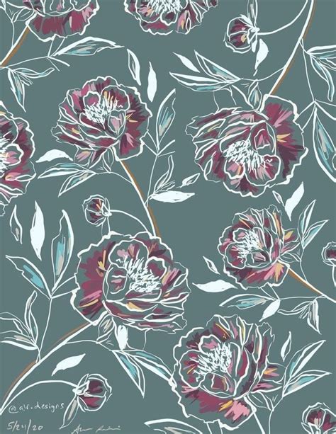 Pin On Pins By You In 2024 Watercolor Flowers Pattern Flower Pattern