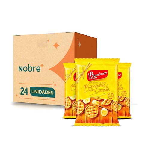 Biscoito Amanteigado Banana Canela Bauducco 375g