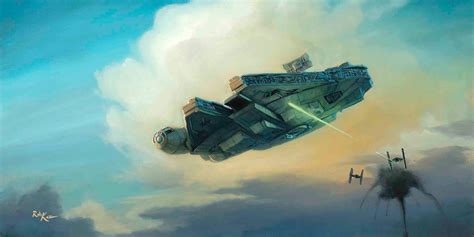 Two Against One By Rob Kaz The Millennium Falcon Is Being Chased By