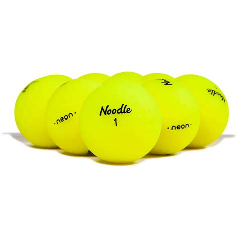 Taylor Made Noodle Neon Matte Yellow Logo Overrun Golf Balls ...