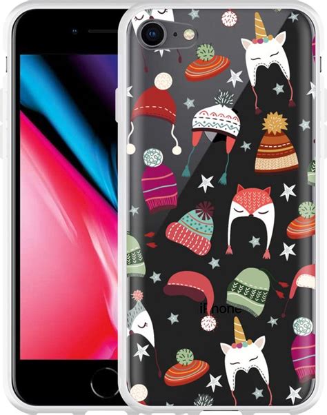 Hoesje Geschikt Voor IPhone 8 Winter Hats Bol