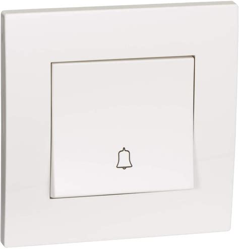 Buy Schneider Electric Kb31bpb Vivace White Retractive Door Bell Switch With Bell Symbol 1