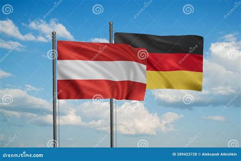 Germany and Austria flag stock photo. Image of together - 289423728