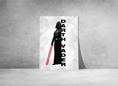 DARTH VADER Darth Vader Poster Star Wars Poster Digital - Etsy