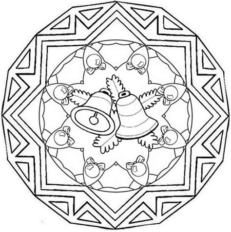 Mandalas de Navidad para pintar Colorear imágenes