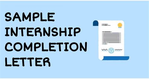 Sample Internship Completion Letter Format Blogger S Tale