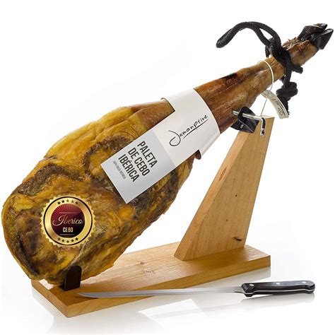 Miếng Đùi Heo Muối Jamón Serrano Mini Spain 1 0Kg Cực Phẩm Kèm Giá Đỡ