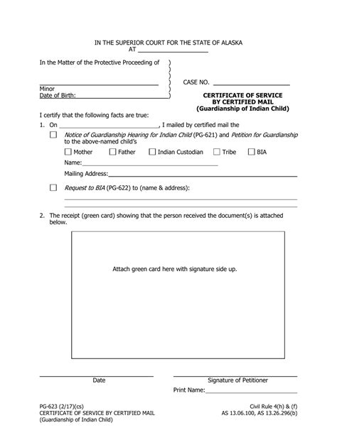 Form Pg 623 Fill Out Sign Online And Download Fillable Pdf Alaska