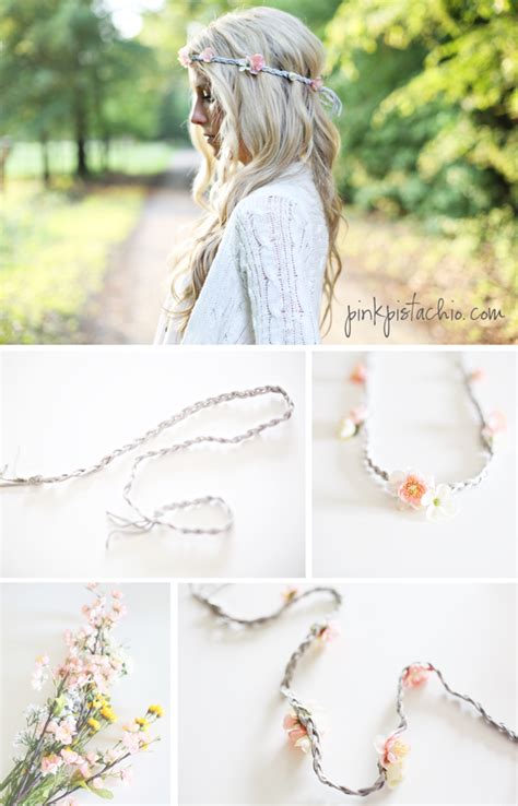 DIY Floral Headband - Pink Pistachio