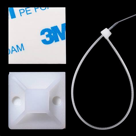 Amazon Cable Tie Mounts Adhesive Backed 1 Inch For Cable