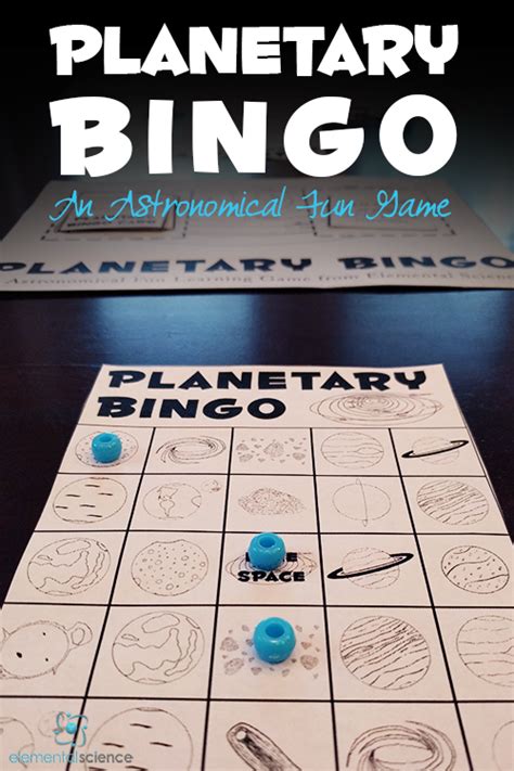 Want a free astronomy game about the planets? {Planetary Bingo} - elementalscience.com