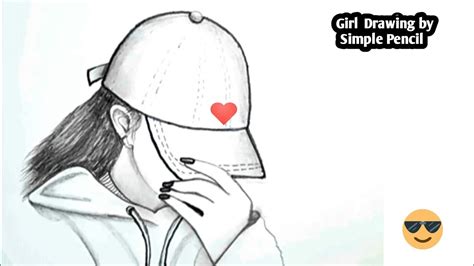 How To Draw A Girl With Cap Girl Drawing Easy Step By Step Beautiful Girl Drawing For