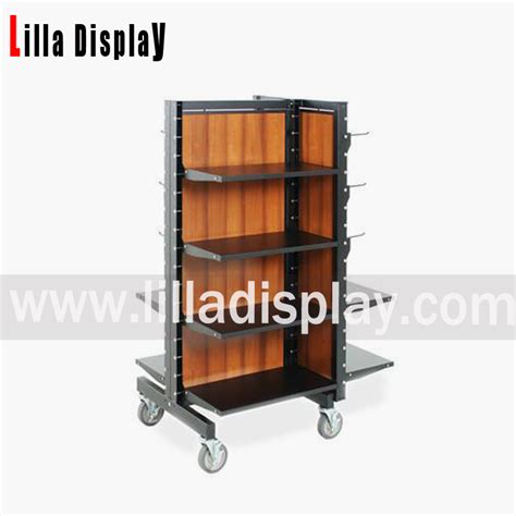 Bespoke portable three - sided display stand shelves for retail store DS1006M