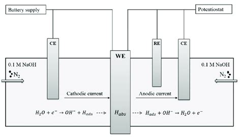 Schematic Representation Of The Permeation Set Up Where Hydrogen Is