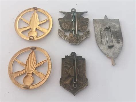 LOT INSIGNES DIVERS Toutes Armes Efao Afrique Infanterie Artillerie