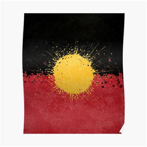 "Abstract Australian Aboriginal Flag Art, Australian Aboriginal Flag For Aboriginal People ...