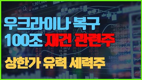 우크라이나 재건 관련주 상한가 유력 세력주 주식전망 증시전망 내일급등주 주식 증시 주식투자 상한가 Youtube