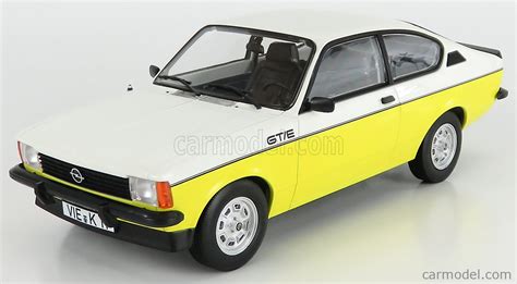 NOREV 183650 Scale 1 18 OPEL KADETT GT E 1977 WHITE YELLOW