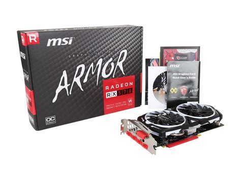 Used Very Good Msi Radeon Rx Video Card Rx Armor G Oc