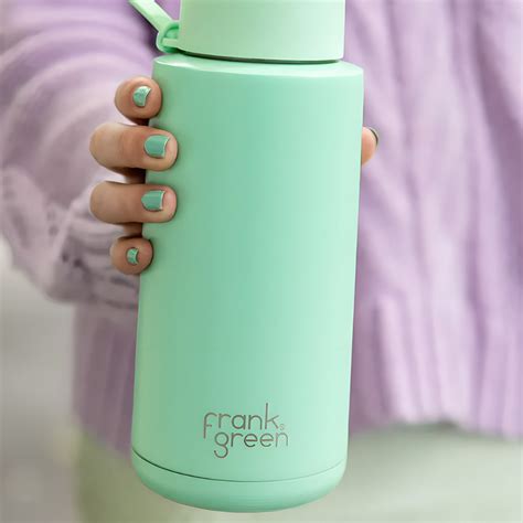 Frank Green Ceramic Drink Bottle 1l Mint Gelato Lunchbox Mini