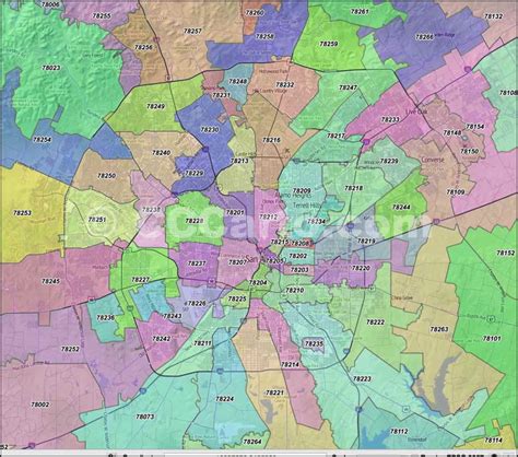 Texas Zip Code Map Guide Find Comprehensive Zip Code Maps Throughout Texas