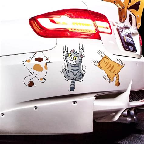 Cute Cat Cartoon Decal Car Stickers – awishday