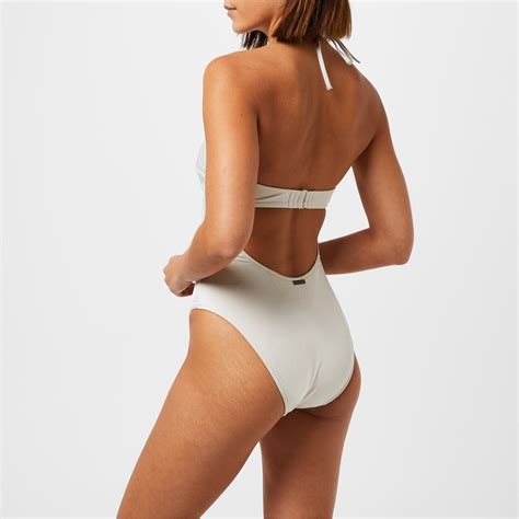 Calvin Klein Structured Halterneck Swimsuit Australia