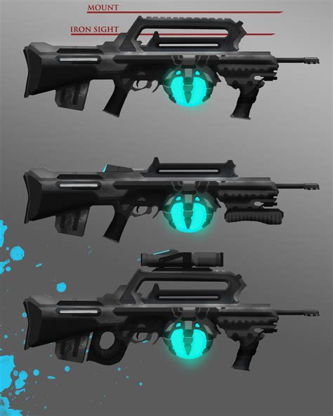 Sci-fi Assault Rifle by SharpieSchafsta on DeviantArt