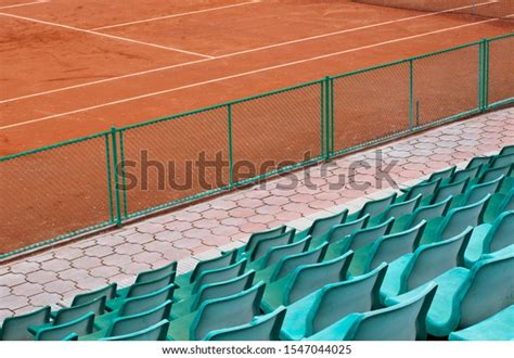 Green Grandstand Seats Tennis Court Stock Photo 1547044025 Shutterstock