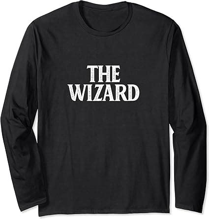 Amazon.com: The Wizard - Vintage Style - Long Sleeve T-Shirt : Clothing, Shoes & Jewelry