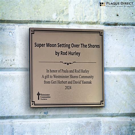 Recognize With Premium Donor Plaques Plaque Direct