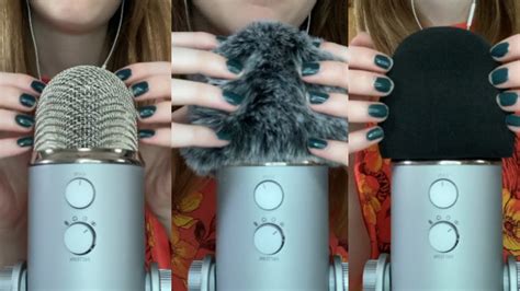 Asmr Testing Different Mic Covers Brushing Scratching And Whispering