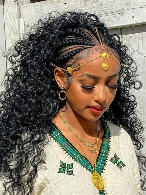 Habesha Beauty Ethiopian Hair Traditional Hairstyle Hairdos For