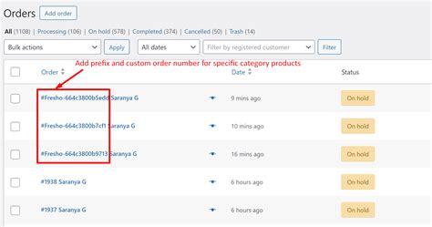 How To Add Prefixes To Woocommerce Custom Order Numbers For Specific