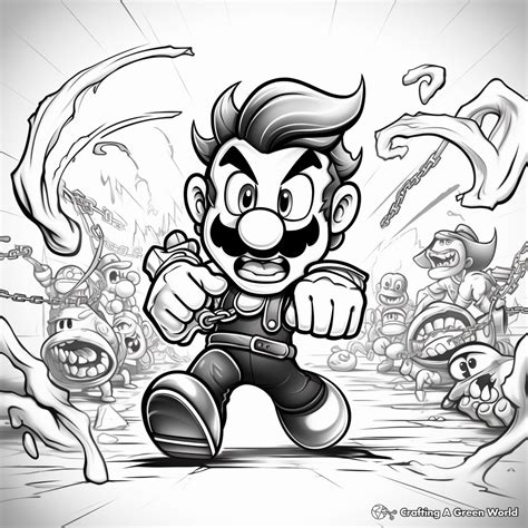 Luigi S Mansion Coloring Pages To Printable - Infoupdate.org